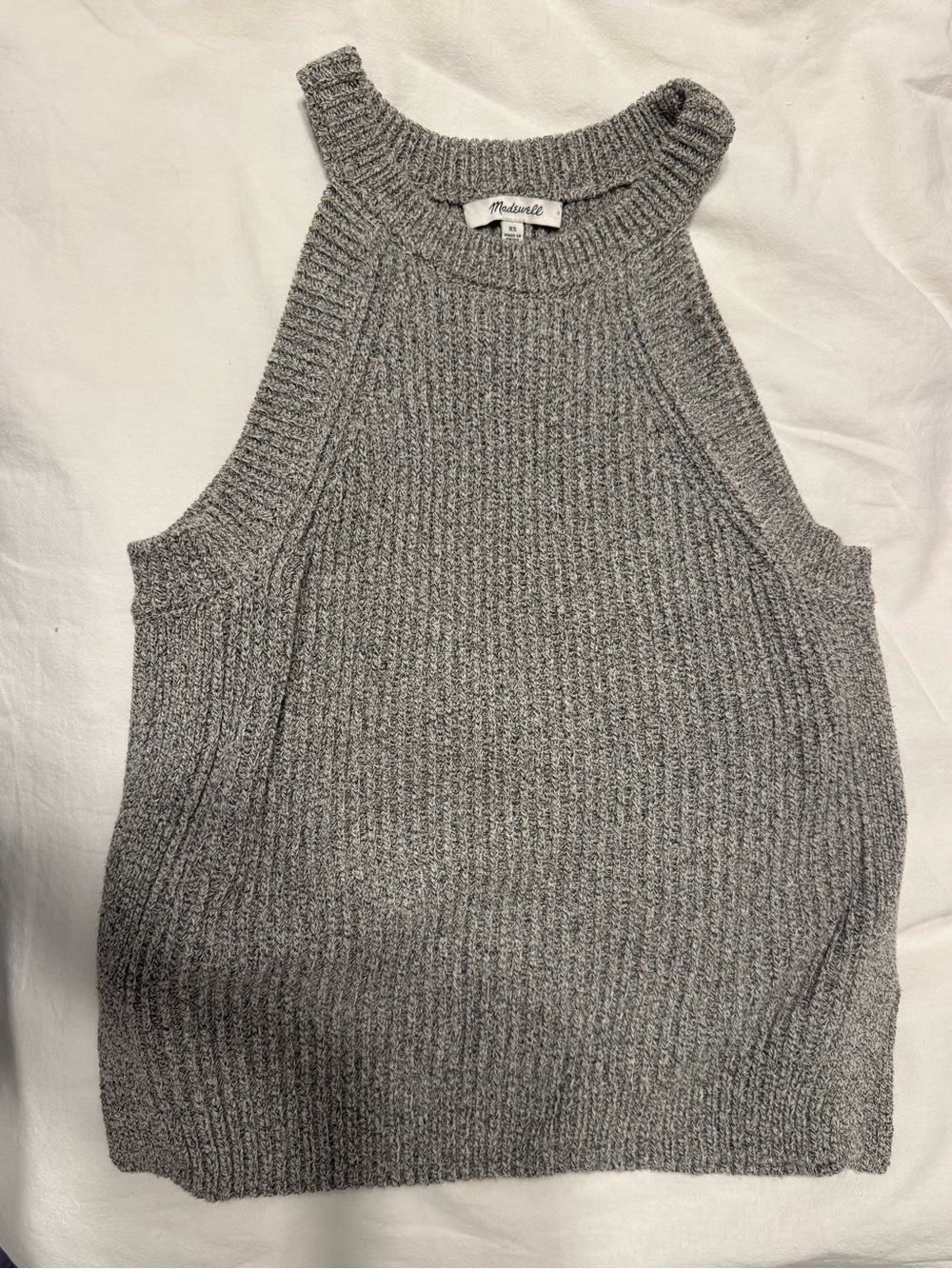 Madewell Heather Gray Ribbed Sleeveless Tank